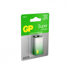 Батарейка алкалиновая GP 6LR61 G-Tech 1604AA21-5CRSBC1 Super Alkaline 9В 1 шт.