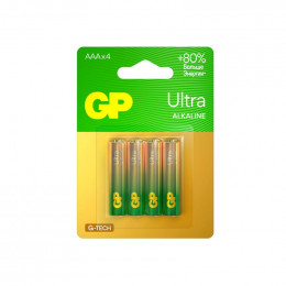 Батарейка алкалиновая GP AAA/LR03 G-Tech 1.5В 24AUA21-2CRSBC4 40/320 (блист.4шт)