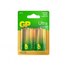 Батарейка алкалиновая GP D/LR20 Ultra Alkaline G-Tech 13AUA21-2CRSBC2 1.5В 2 шт.