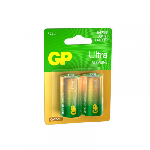 Батарейка алкалиновая GP C/LR14 G-Tech 1.5В Ultra Alkaline 14AUA21-2CRSBC2 20/160, 2 шт