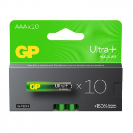 Батарейка алкалиновая GP AAA/LR03 G-Tech 24AUPA21-2CRB10 Ultra Plus Alkaline 1.5В 10шт