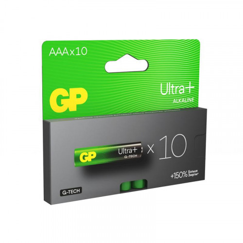 Батарейка алкалиновая GP AAA/LR03 G-Tech 24AUPA21-2CRB10 Ultra Plus Alkaline 1.5В 10шт