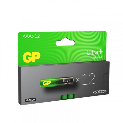 Батарейка алкалиновая GP AAA/LR03 G-Tech 24AUPA21-2CRB12 Ultra Plus 1.5В 12шт