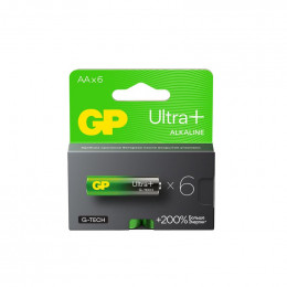Батарейка алкалиновая GP AA/LR6 Ultra Plus G-Tech 1.5В 6шт 15AUPA21-2CRB6 613