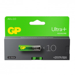 Батарейка алкалиновая GP AA/LR6 Ultra Plus G-Tech 1.5В 10шт 15AUPA21-2CRB10