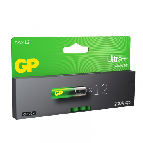 Батарейка алкалиновая GP AA/LR6 G-Tech Ultra Plus 1.5В 12шт 15AUPA21-2CRB12 616