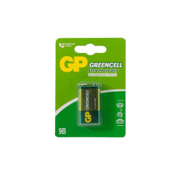Батарейка солевая крона GP 9V 6F22 GreenCell 1604GLF-2CR1 (1 шт., 9 В)