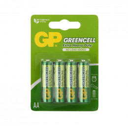 Батарейка солевая GP AA/R6 1.5В GreenCell 15G-2CR4 72/288 (блист. 4 шт.) 2769