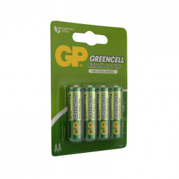 Батарейка солевая GP AA/R6 1.5В GreenCell 15G-2CR4 72/288 (блист. 4 шт.) 2769