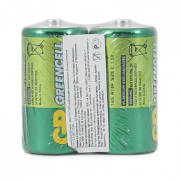 Батарейка солевая GreenCell R14 1.5В 14G-OS2 24/480 (уп.2шт) GP 2686