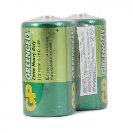 Батарейка солевая GreenCell D/R20 1.5В 13G-OS2 2667 (уп.2шт)