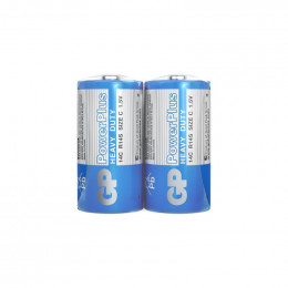Батарейка солевая GP R14 PowerPlus 14CEBRA-2S2 1.5В 2 шт 11087