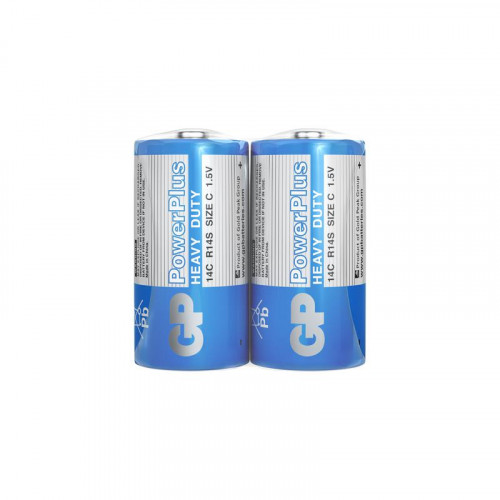 Батарейка солевая GP R14 PowerPlus 14CEBRA-2S2 1.5В 2 шт 11087