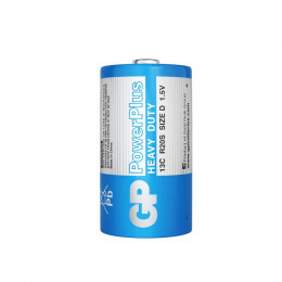 Батарейка солевая GP D/R20 1.5В PowerPlus 13CEBRA-2S2 20/200 (уп.2шт) 11086