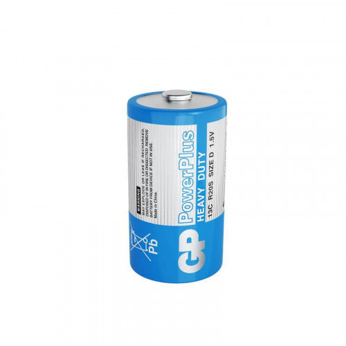 Батарейка солевая GP D/R20 1.5В PowerPlus 13CEBRA-2S2 20/200 (уп.2шт) 11086