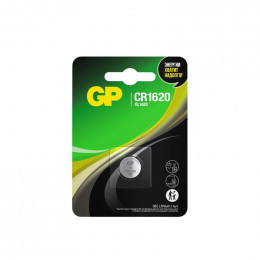 Литиевая батарейка GP CR1620 G-Tech 3В 18704 (блистер 1 шт)