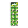 Батарейка алкалиновая GP LR621/AG1 1.5В 10 шт блистер 2809