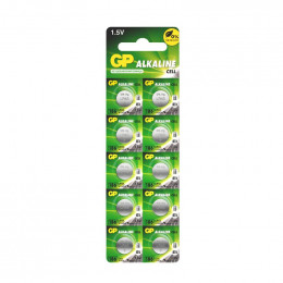 Батарейка алкалиновая GP LR43 1.5В 10 шт в блистере 2830