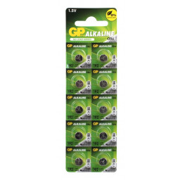 Батарейка алкалиновая GP LR41 1.5В 10 шт блистер 2841