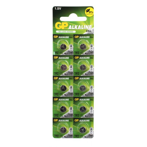 Батарейка алкалиновая GP LR41 1.5В 10 шт блистер 2841