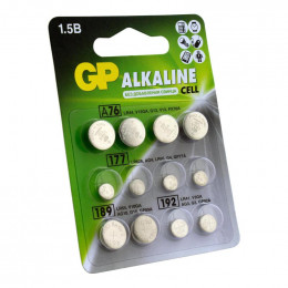 Батарейка алкалиновая GP LR44/LR66/LR54/LR41 набор 12 шт 1.5 В 13805