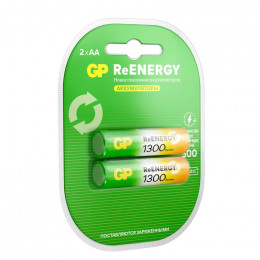 Аккумулятор GP AA/HR6 ReEnergy 1.2В 1300мА.ч 130AAHCRGY-2CRCB2 20/200 (блист.2шт)