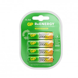 Аккумулятор GP AA/HR6 ReEnergy 1.2В 2650мА.ч 270AAHCRGY-2CRCB4 40/400 (блист.4шт)