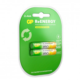 Аккумулятор GP AAA HR03 ReEnergy 1.2В 850мА.ч 85AAAHCRGY-2CRCB2 20/200 (блистер 2 шт) 20263