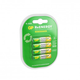 Аккумулятор AAA HR03 ReEnergy GP 1.2В 930мА.ч, 4 шт, блистер 20269