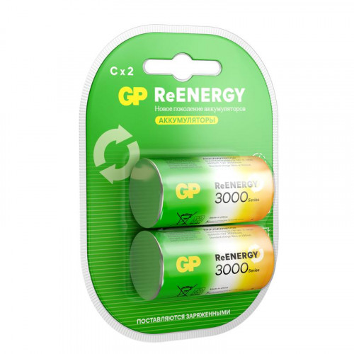 Аккумулятор GP ReEnergy C/HR14 1.2В 3000мА.ч 300CHCRGY-2CRCB2 12/120 (блист.2шт) 20261