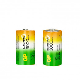 Аккумулятор GP ReEnergy D/HR20 1.2В 3000мА.ч 300DHCRGY-2CRCB2 12/72 (блист.2шт)
