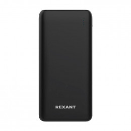 Устройство зарядное портативное Power Bank (аккумуляторная батарея) 20000мА.ч с Quick Charge и Power Delivery черн. Rexant 30-2052