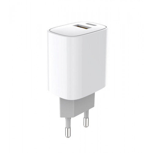 Устройство зарядное сетевое с двумя портами USB-A + USB-C 20Вт Rexant 18-2207