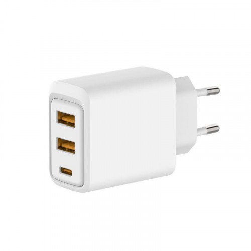 Устройство зарядное сетевое с двумя портами USB-A и одним портом USB-C 10Вт Rexant 18-2213