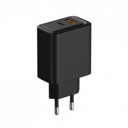 Устройство зарядное сетевое с портами USB-A и USB-C 30Вт черн. Rexant 18-2219