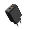 Устройство зарядное сетевое с портами USB-A и USB-C 30Вт черн. Rexant 18-2219