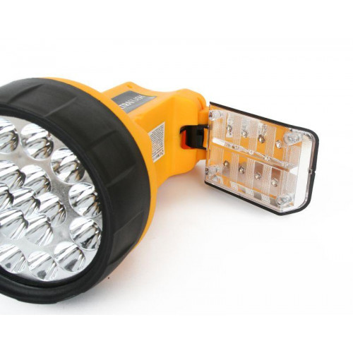Фонарь аккумуляторный Ultraflash UF3712LED 70 лм, пластик, желтый 8310