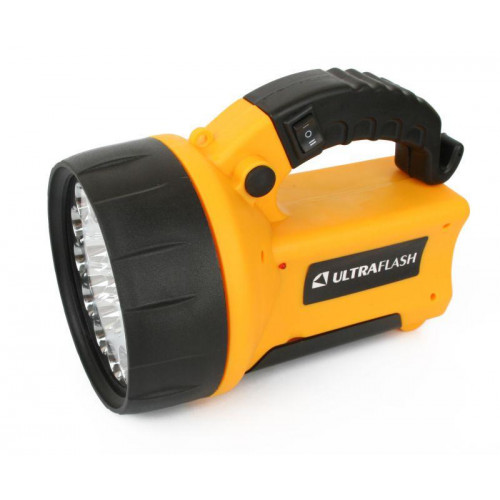 Фонарь аккумуляторный Ultraflash UF3712LED 70 лм, пластик, желтый 8310
