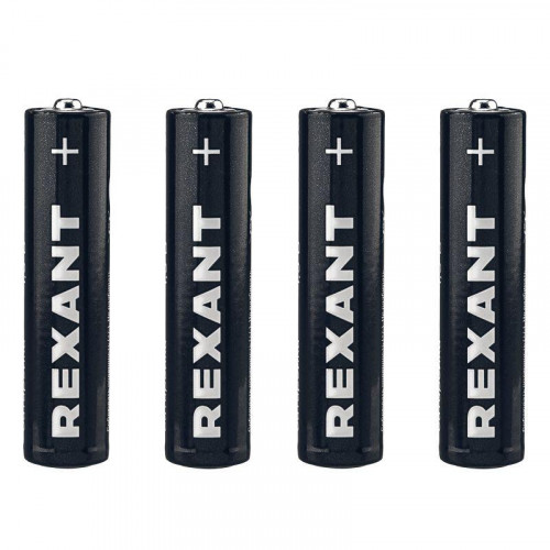Элемент питания алкалиновый AAA/LR03 1.5В (блист.4шт) Rexant 39-1012