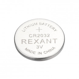 Элемент питания литиевый CR2032 3В (блист.1шт) Rexant 39-1114