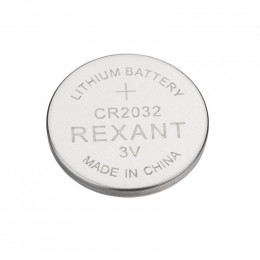 Элемент питания литиевый CR2032 3В (блист.5шт) Rexant 39-1108