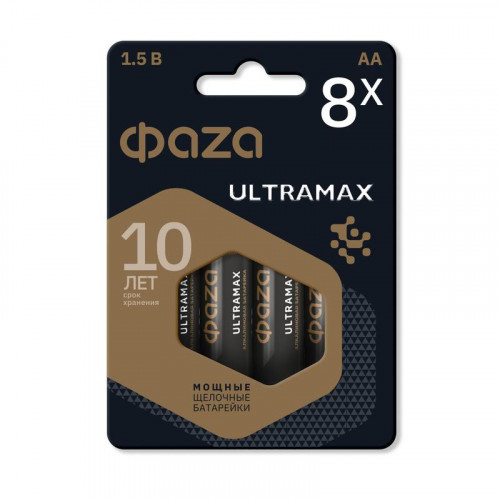Батарейка алкалиновая ФАZА AA/LR6 ULTRAMAX BL-8 1.5В 5064676 (8 шт)