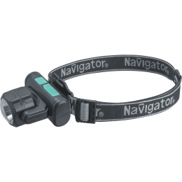 NAVIGATOR 95555 NPT-H38-ACCU Фонарь налобный, 4 режима, 300 м, IPX4, Li-ion 1.2А·ч