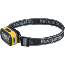 NAVIGATOR 95628 NPT-H43-ACCU, налобный аккумуляторный фонарь, 5 режимов, 55 м, IP44, Li-ion 0.5 А·ч