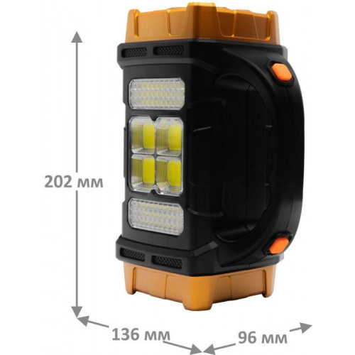 Фонарь аккумуляторный Ultraflash LED38100 76LED+4COB 4 реж. Type-C PowerBank 15950