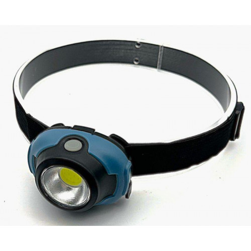 Фонарь налобный Ultraflash LED5385 3Вт COB, 3 режима, 3xAAA, пластик, 130 мм, арт. 15690