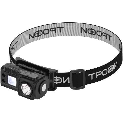 Фонарь налобный светодиодный Трофи GA-102 аккумуляторный 3Вт сенсорный IP42 Б0069569