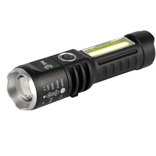 Фонарь ЭРА UA-403: LED+COB, аккумуляторный, IP42, встроенный аккумулятор, USB type-C