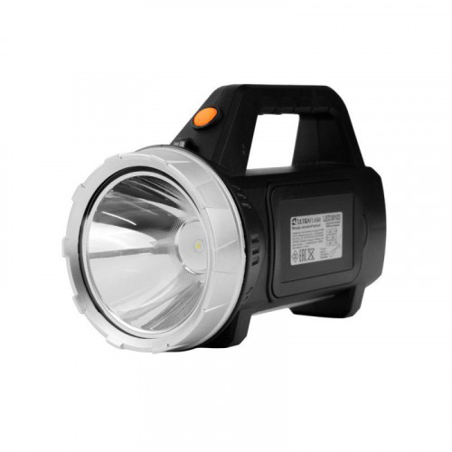 Фонарь аккумуляторный Ultraflash LED38103 16218, пластик, черный, 155 мм