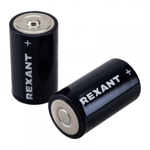 Элемент питания алкалиновый D/LR20 1.5В (блист.2шт) Rexant 39-1020